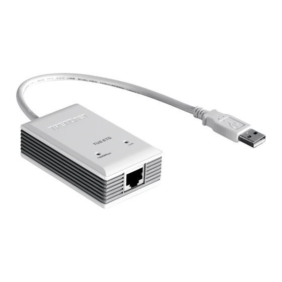 TRENDnet TU2-ETG Kurzinstallationsanleitung