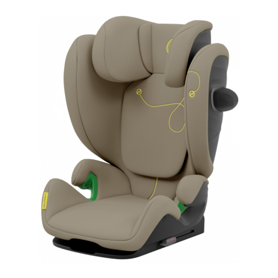 CYBEX Gold SOLUTION G I-FIX Bedienungsanleitung