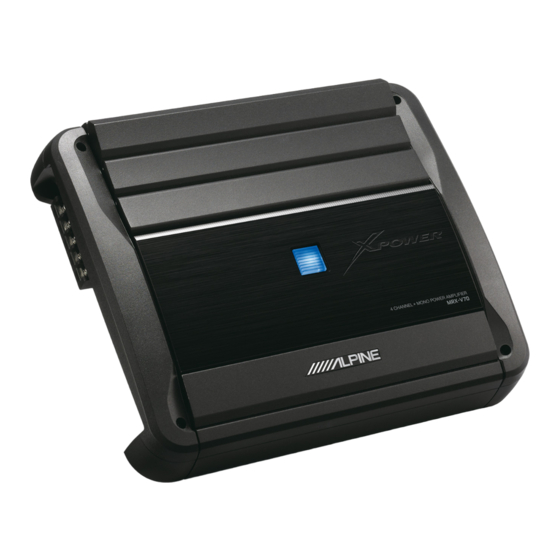 Alpine MRX-V70 Bedienungsanleitung