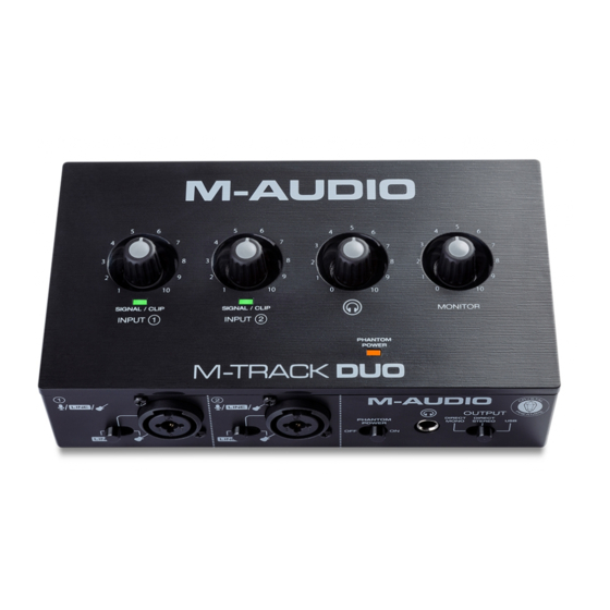 M-Audio M-Track Duo Benutzerhandbuch