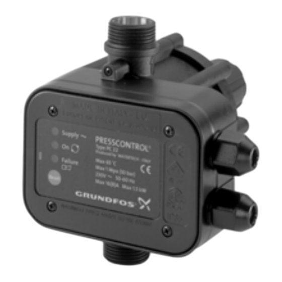 Grundfos PRESSCONTROL Installationsanleitung