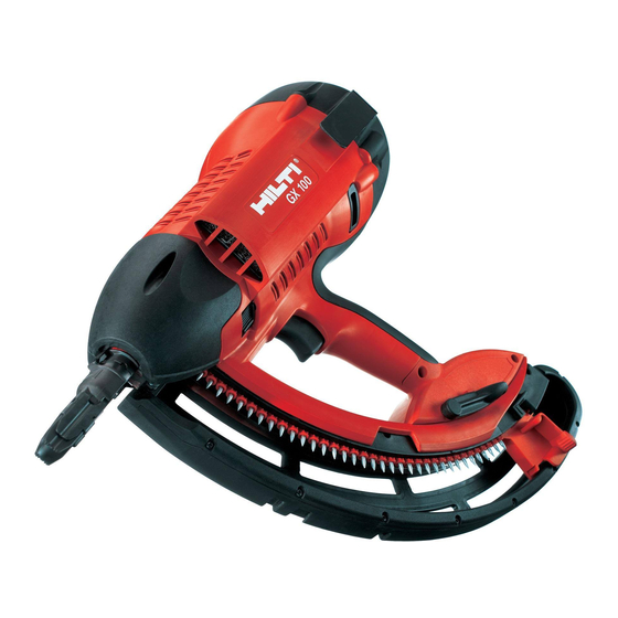 Hilti GX 100 Bedlenungsanleitung