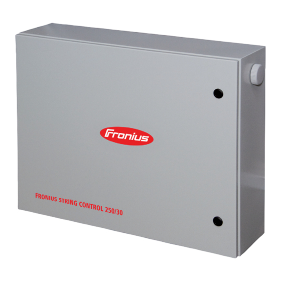 Fronius String Control 250/30 Bedienungsanleitung