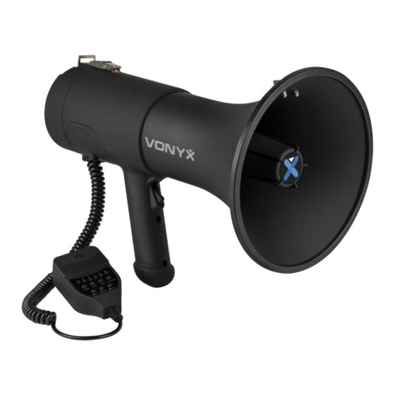 VONYX MEG075 Gebrauchsanleitung