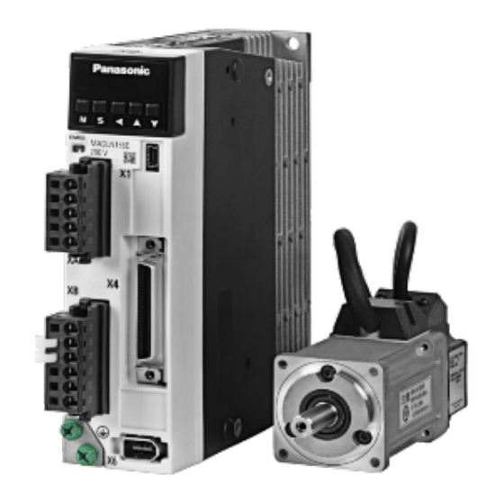 Panasonic MINAS A5 Schnellstartanleitung