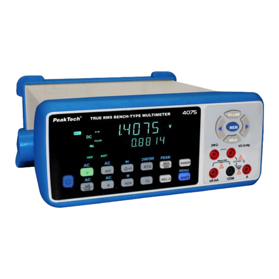 PCE Instruments PKT-4075 Bedienungsanleitung