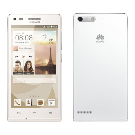 Huawei Ascend G6 Schnellstartanleitung