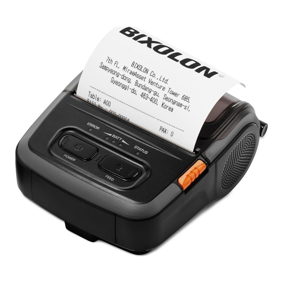 BIXOLON SPP-R310 Benutzerhandbuch