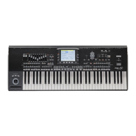 Korg Pa3X Bedienungsanleitung