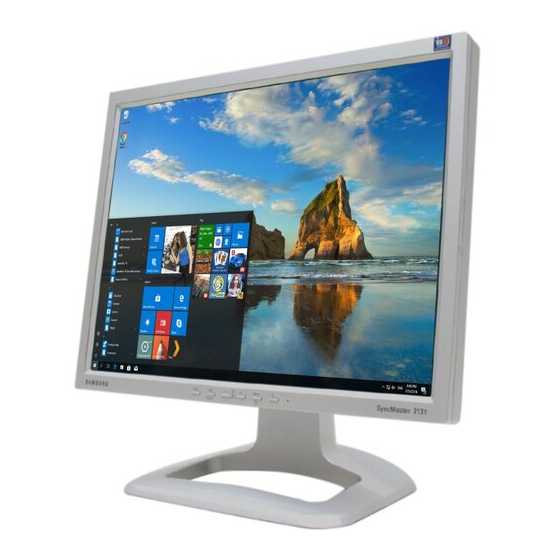Samsung SyncMaster 213T Benutzerhandbuch
