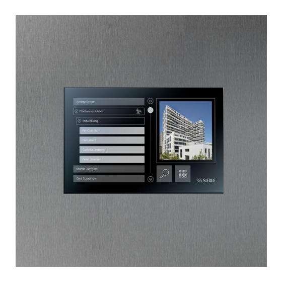SSS Siedle Touch 10 Produktinformation