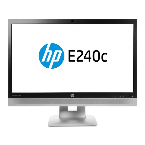 HP EliteDisplay E240c Benutzerhandbuch