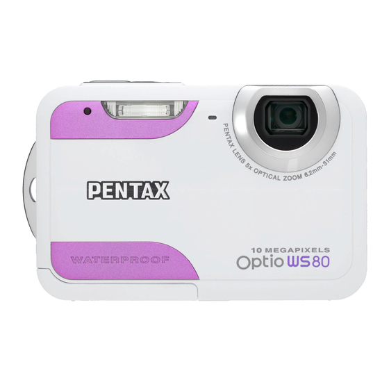 Pentax optio ws80 Schnellstartanleitung