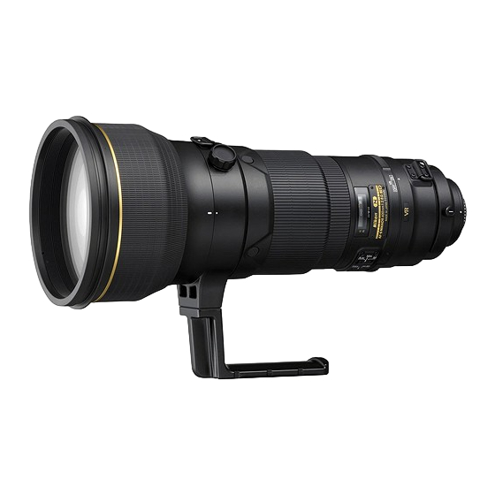 Nikon AF-I Nikkor ED 400mm f/2.8 D IF Gebrauchsanleitung