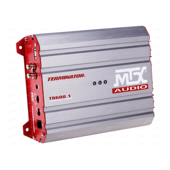 MTX Audio TERMINATOR TR600.1 Bedienungsanleitung