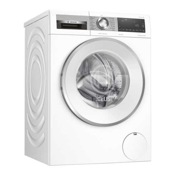 Bosch WGG256M90 Gebrauchs- Und Montageanleitung