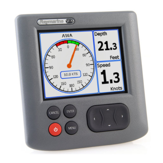 Raymarine ST70 Instrument Kurzanleitung