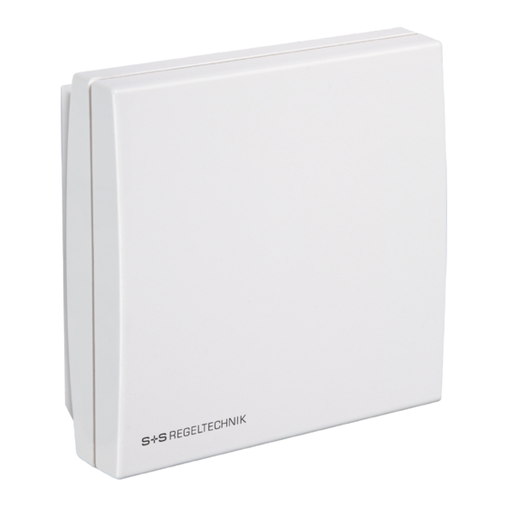 S+S REGELTECHNIK AERASGARD RCO2 series Bedienungs- Und Montageanleitung