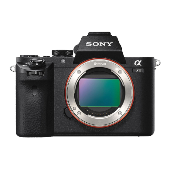 Sony ILCE-7M2 Bedienungsanleitung