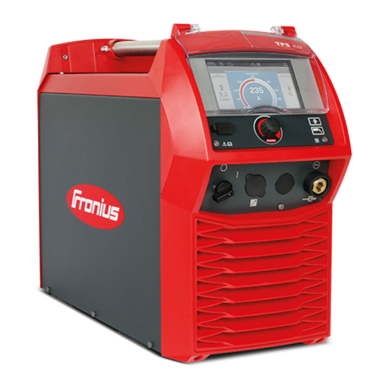 Fronius TPS 320i Bedienungsanleitung