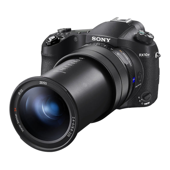 Sony Cyber-shot DSC-RX10M4 Gebrauchsanleitung