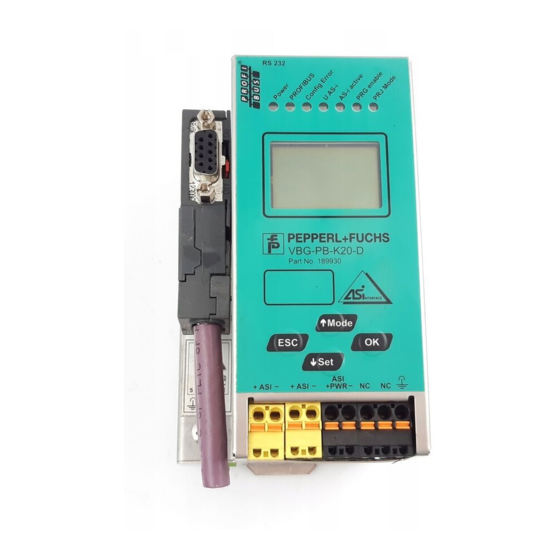 Pepperl+Fuchs AS-I 3.0 PROFIBUS Handbuch