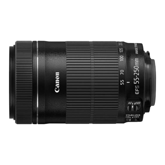 Canon EF-S55-250mm f/4-5.6 IS STM Bedienungsanleitung