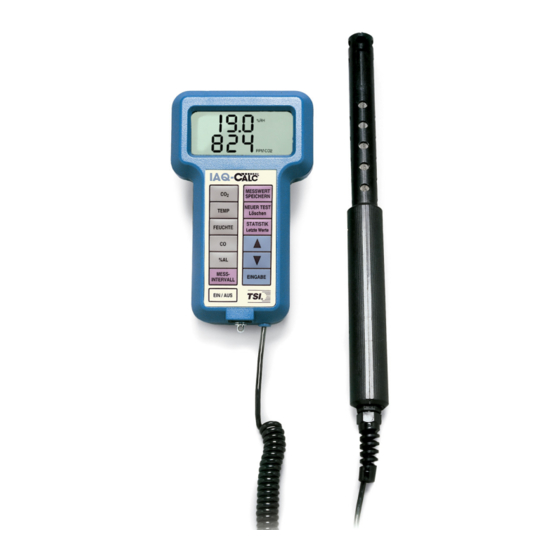 TSI IAQ-CALC 8762 Bedienungs- Und Wartungshandbuch