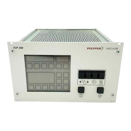 Pfeiffer Vacuum TCP 380 Betriebsanleitung