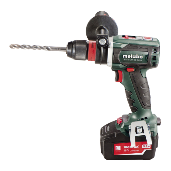 Metabo BS 18 LTX BL Quick Originalbetriebsanleitung