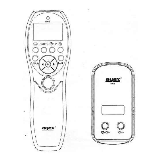 ayex AX-5 Bedienungsanleitung