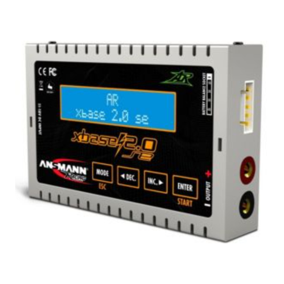 ANSMANN Xbase 2.0 SE Bedienungsanleitung
