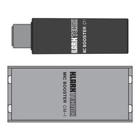 Klark Teknik MIC BOOSTER CM-1 Kurzanleitung