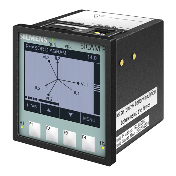 Siemens SICAM P850 Produktinformation