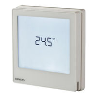 Siemens RDF800 Serie Bedienungsanleitung