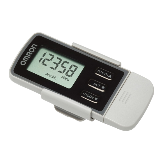 Omron Walking style Pro 2.0 Handbuch