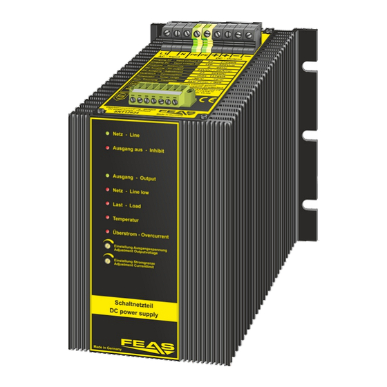 Feas SNT12612 Betriebsanleitung