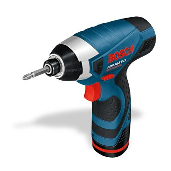 Bosch GDR 10,8 V-LI Professional Originalbetriebsanleitung