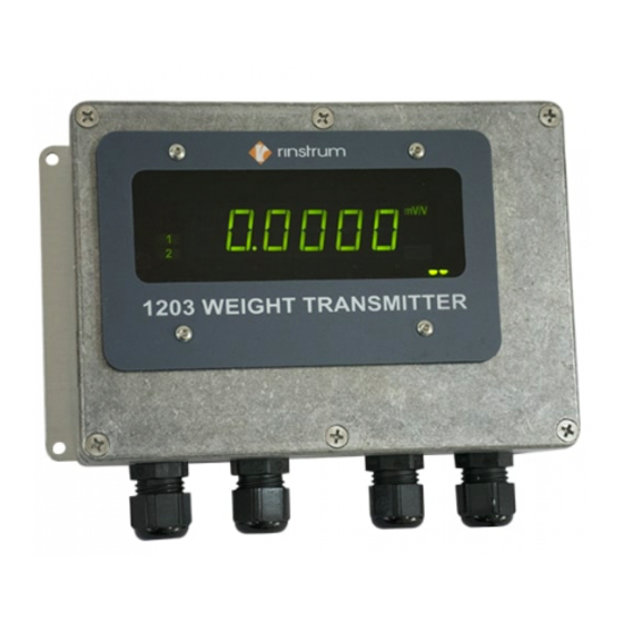 Rinstrum 1203 Handbuch