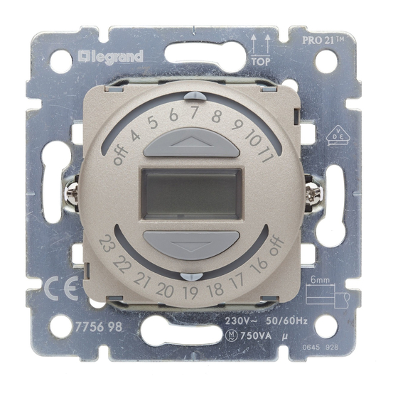 LEGRAND PRO 21 7756 96 Bedienungsanleitung