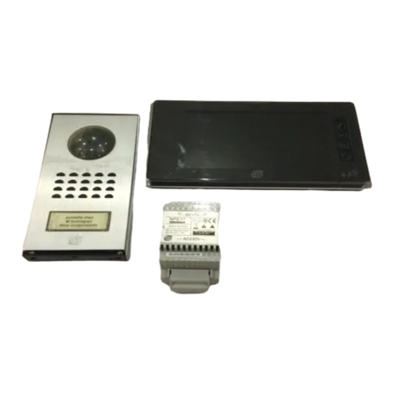Extel WEVPMS JCH TOUCH Installations- Und Bedienungsanleitung