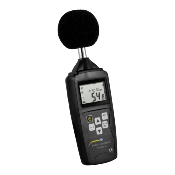 PCE Instruments 353N Bedienungsanleitung