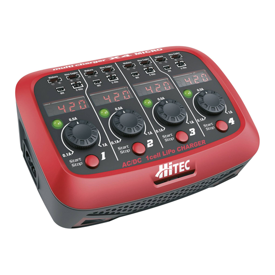 HITEC X4 MICRO Bedienungsanleitung