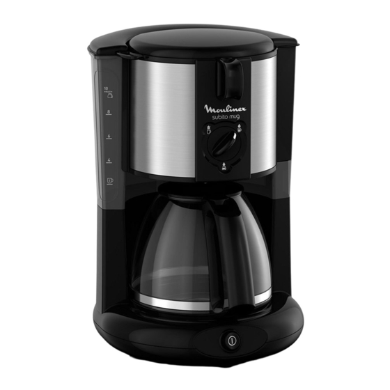 Moulinex SUBITO MUG FG290811 Handbücher