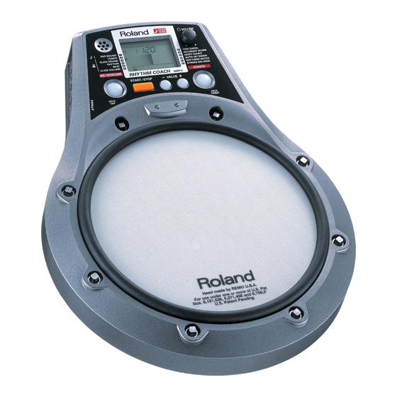 Roland RHYTHM COACH RMP-5 Bedienungsanleitung