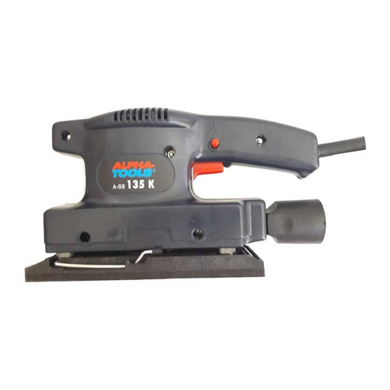 Alpha tools A-SS 135 K Bedienungsanleitung