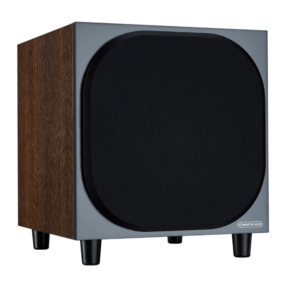 Monitor Audio BRONZE W10 Bedienungsanleitung