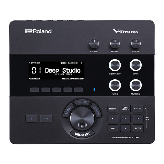 Roland V-Drums TD-27 Handbücher