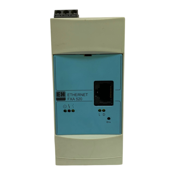 Endress+Hauser Fieldgate FXA520 Betriebsanleitung