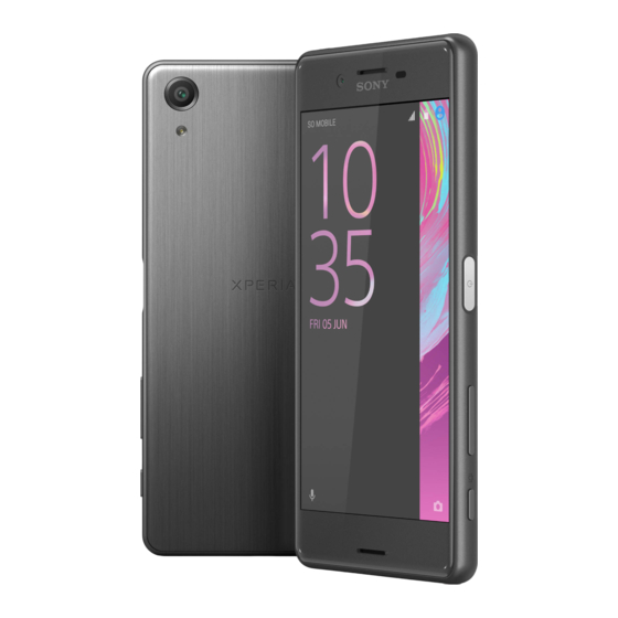 Sony XPeria X performance F8131 Bedienungsanleitung